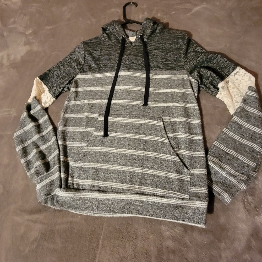 Brand New Soft Hoodie with lace!